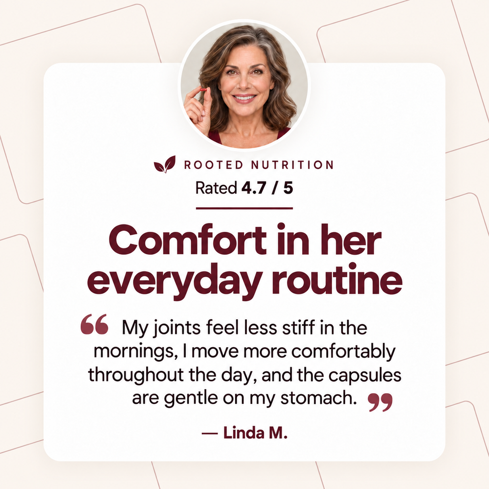 Customer review from Linda M. about everyday comfort; rated 4.7 out of 5 in supplied product material